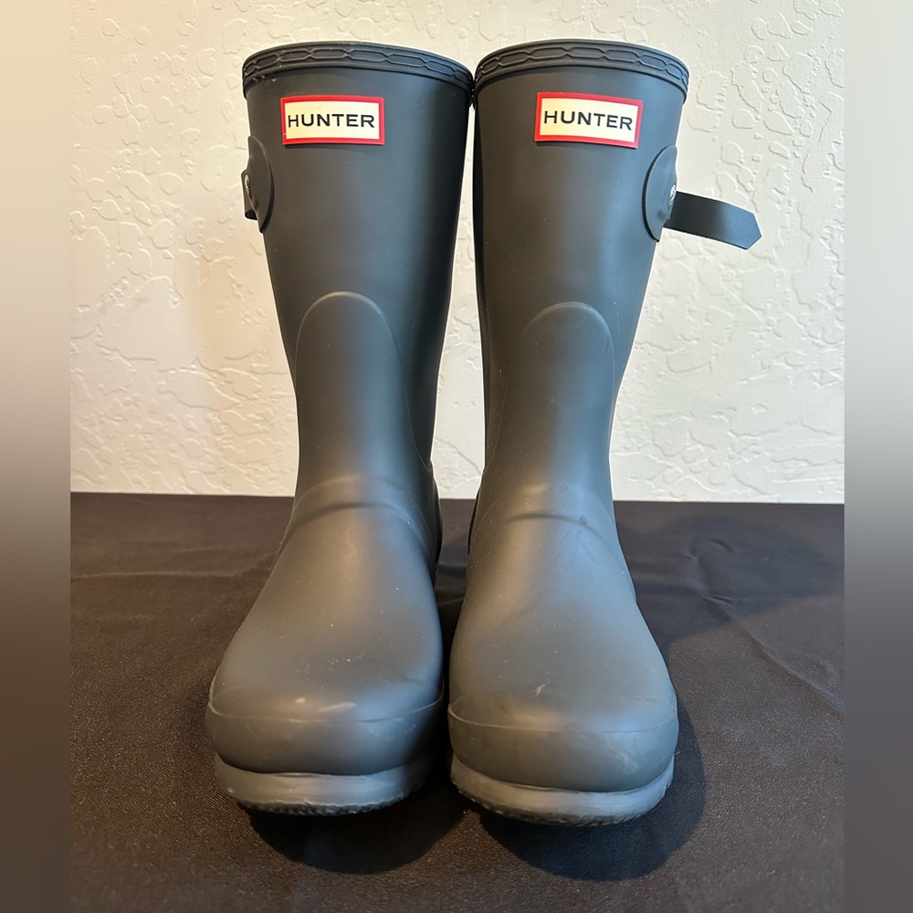 Hunter Original Short Navy Rain Boots - Women’s US 8 EU 39